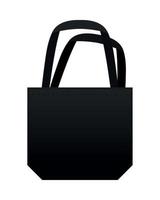 shopping bag white background vector