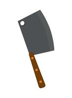 meat knife utensil vector