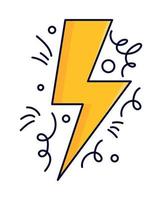 creative lightning idea vector