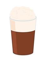 crema de cafe fresca vector