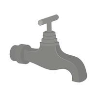 faucet icon flat vector