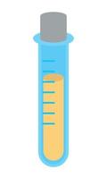 chemical test tube with cork vector