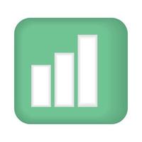 statistic chart button vector