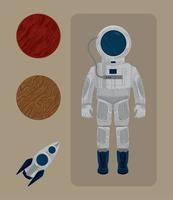 icon collection space vector