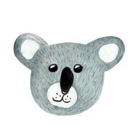 Cute koala, watercolor element. vector