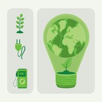 eco friendly energy vector