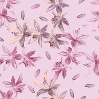 seamless sweet pink flowers pattern background , greeting card or fabric vector