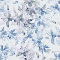 seamless light blue flowers pattern background , greeting card or fabric vector