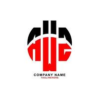 creative AWZ letter logo design with white background vector