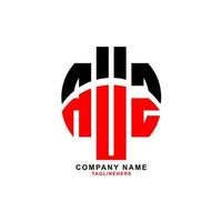 diseño creativo del logotipo de la letra auz con fondo blanco vector