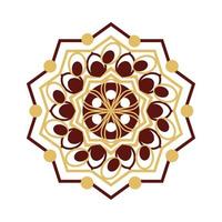 mandala flat icon vector