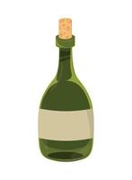 drink bottle with cork vector