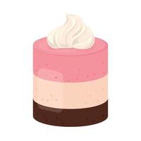 sweet pastry cake vector
