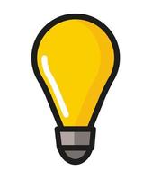 light bulb icon vector