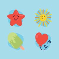 icons kids illustrations vector