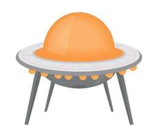 space UFO icon vector