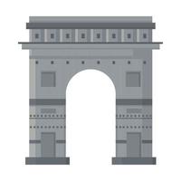 arch of triumph icon vector