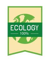 ecology tag label vector