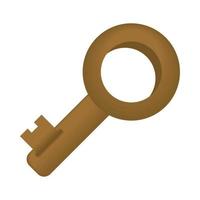 vintage key icon vector