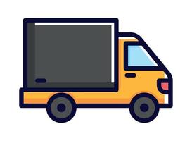 delivery truck transport icon vector