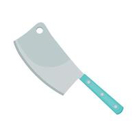 cuchillo de carne utensilio de cocina vector