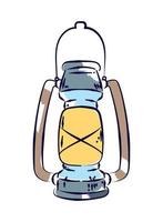 kerosene lamp icon vector