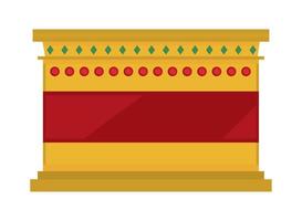 egyptian sarcophagus with jewelry vector