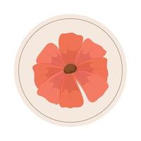 flower nature icon vector