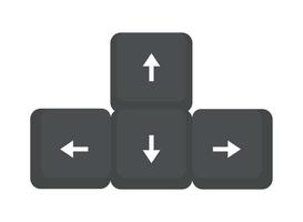 keyboard arrows control vector