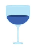 wine glass drink vector