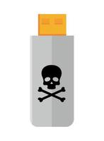 flash drive cyber fraud vector