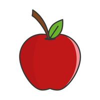 apple fruit cartoon vector