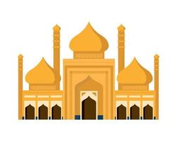 muslim temple traditional vector