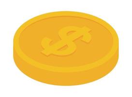 icono de moneda de dinero vector