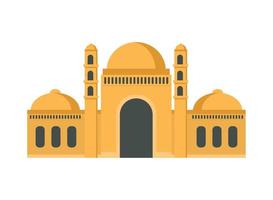 arab temple building vector