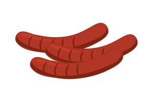 sausages icon isolated vector