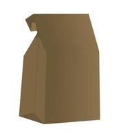grocery paper bag vector