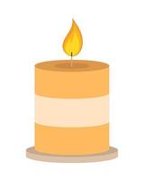 candle flame decoration vector