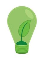 bulb and leaf eco friendly