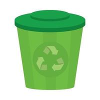 trash can eco friendly vector