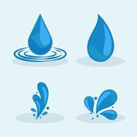 set of water drops vector