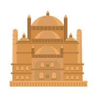 egypt palace landmark vector