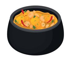 india food soup vector