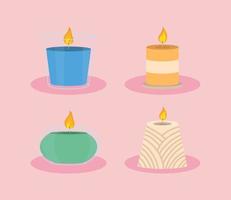 candles wax lights vector