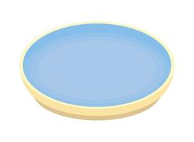 ceramic dish kitchen vector