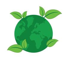 eco friendly green world vector