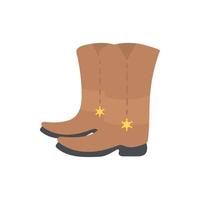 icono de botas de vaquero vector