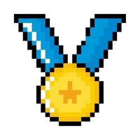 medal pixel icon