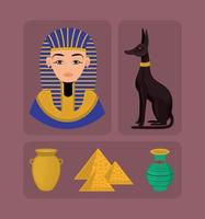 conjunto de egipto vector