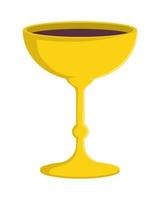 chalice with wine vector